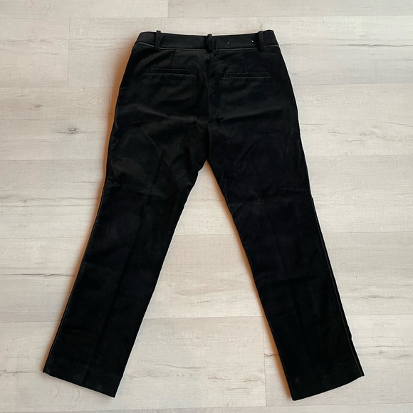 Ann Taylor Black Velvet Pant - Petit Devin Fit - Picture 2 of 6